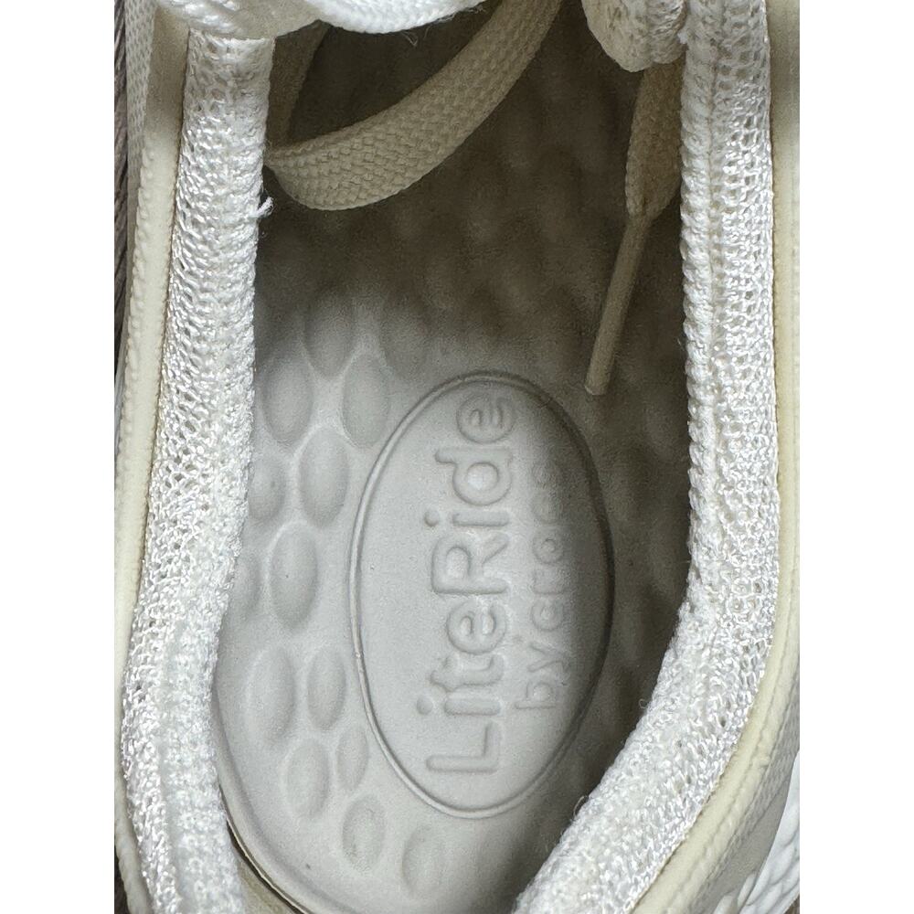 Lite Ride Pacer By Crocs 204967 Off White Comfort Shoes Mens Size 7 Women 9 - Picture 5 of 7